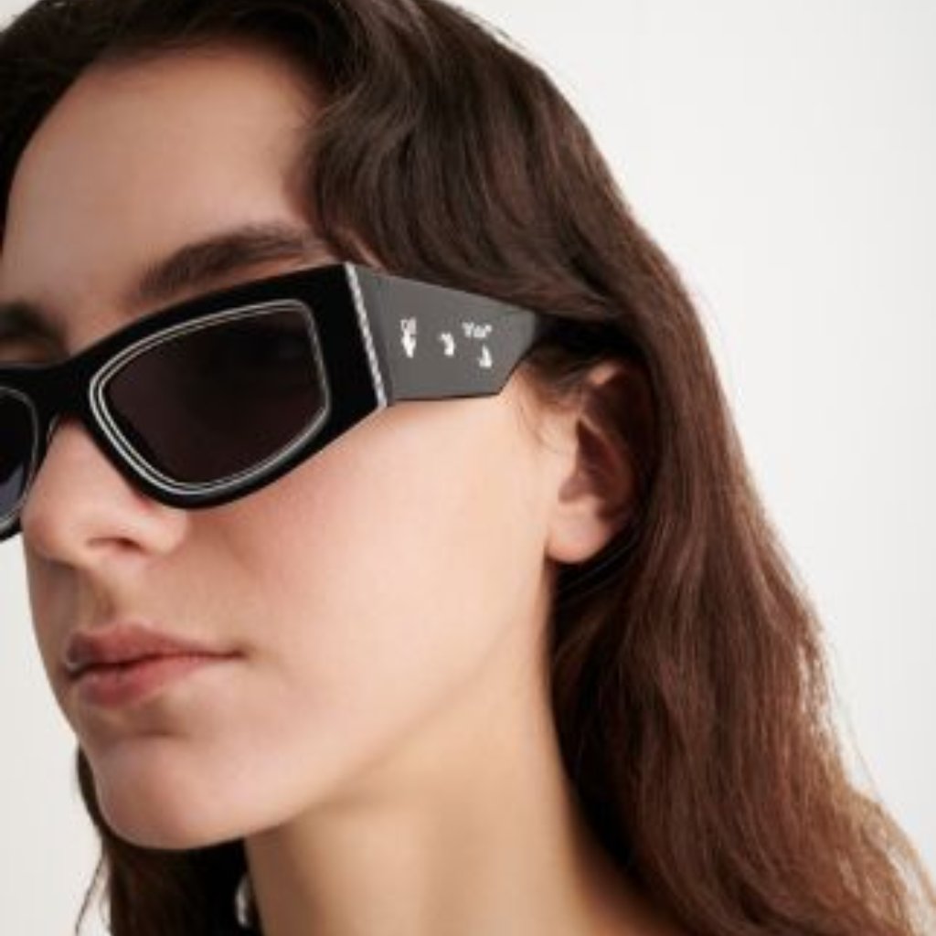 New Off-White Sunglasses, Black White Cat Eye Sunglasses Off-White Andy Black